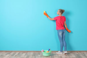 How do you clean painted walls without damaging the paint